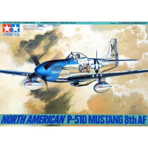 1/48 Tamiya North American p-41D Mustang 8Th Air Force 61040